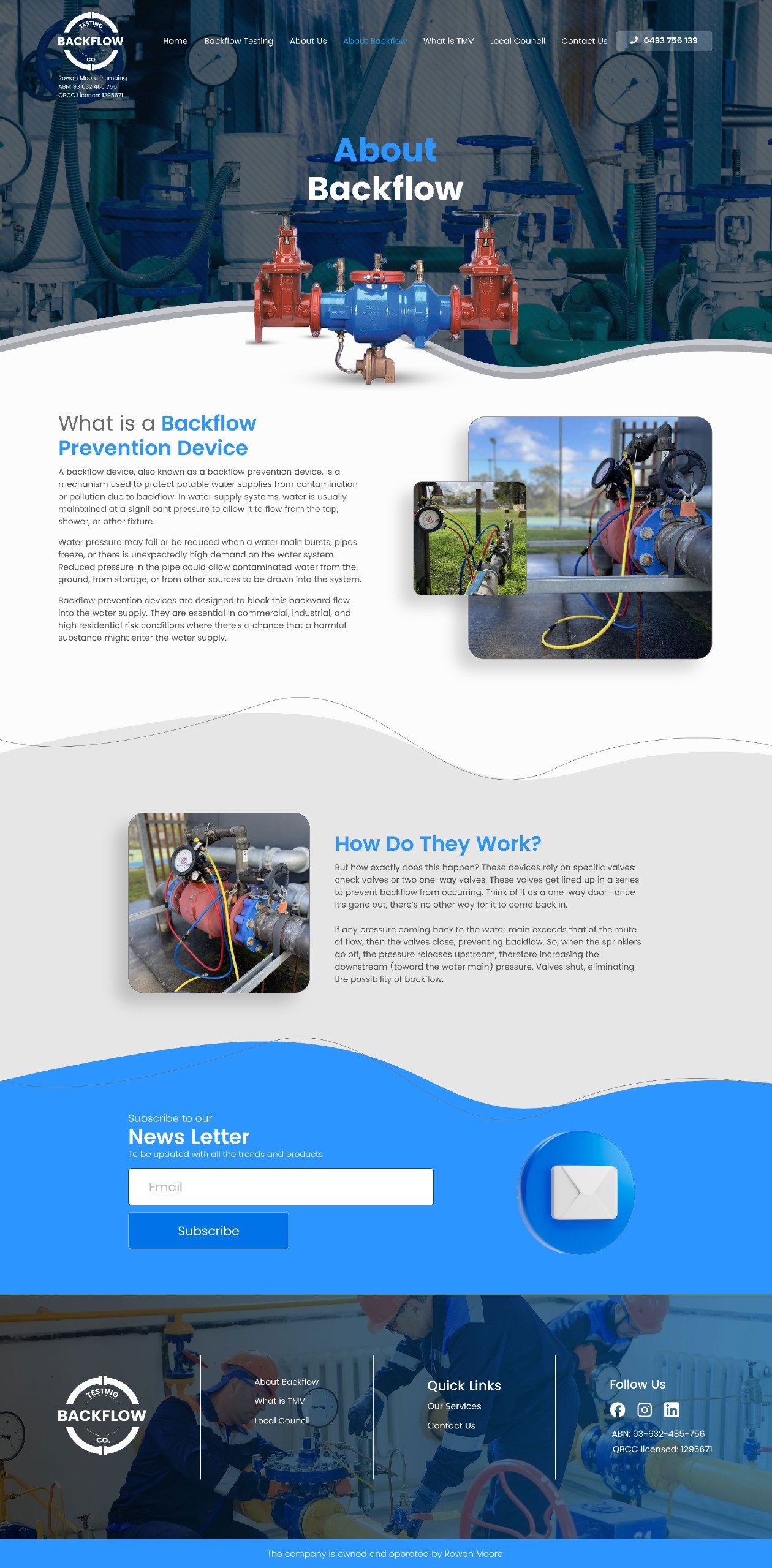 Backflow Website